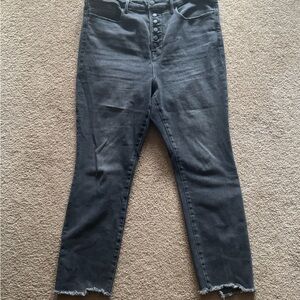 Good American Straight-Leg, Button-Fly Jeans— size 18